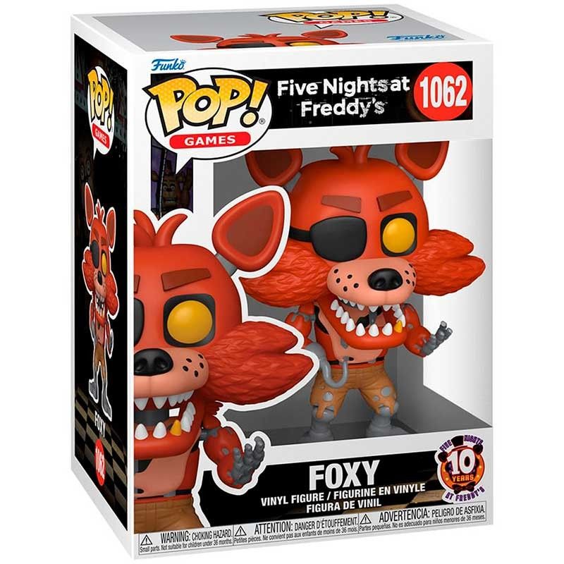 Funko Pop Five Nights At Freddy's 10th Anniversary Foxy The Pirate #1062