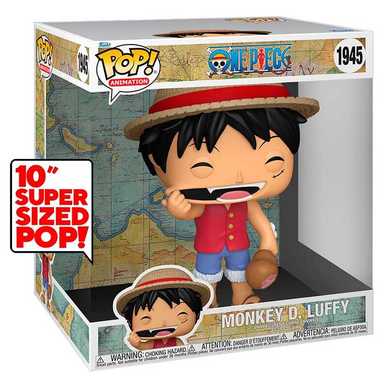 Funko Pop One Piece Luffy with Meat (Stretching) Super Sized Pop 10" #1945 0
