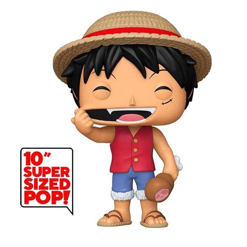 Funko Pop One Piece Luffy with Meat (Stretching) Super Sized Pop 10" #1945