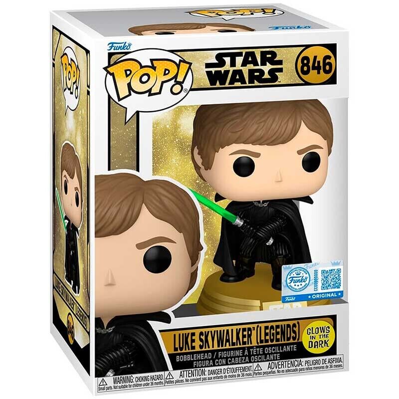 Funko Pop Star Wars Luke Skywalker (Legends) Special Edition & Glows in the Dark #846