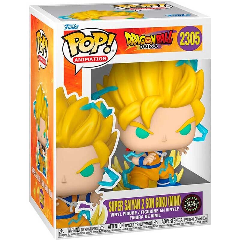 Funko Pop Dragon Ball Daima Super Saiyan Son Goku Mini #2305 (GLOW CHASE)