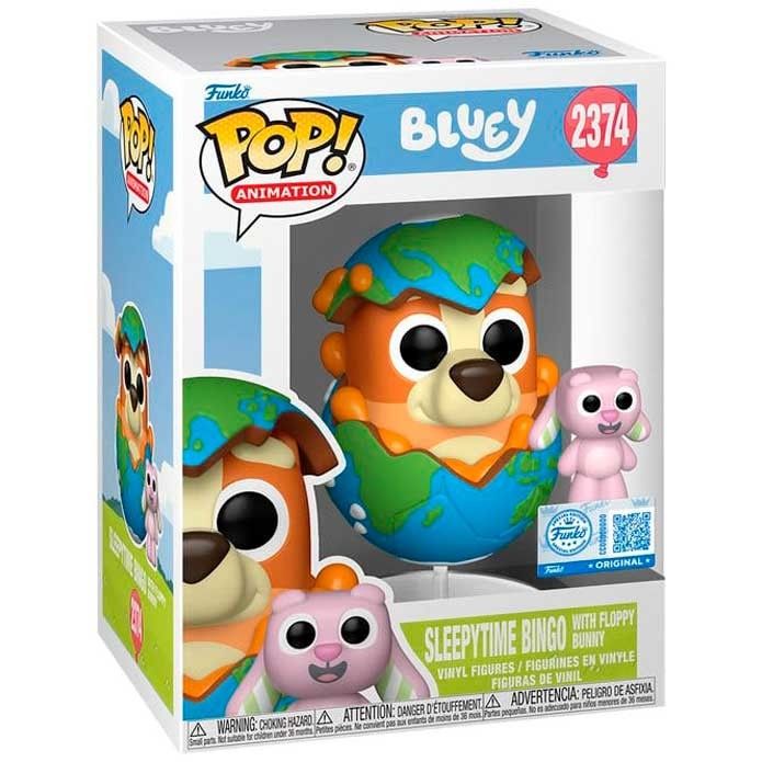 Funko Pop Bluey Sleepytime Bingo with Floppy Bunny Special Edition #2374