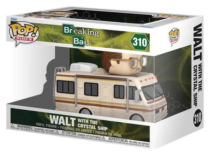Funko Pop Rides Breaking Bad Walt with The Crystal Ship (RV) #310 0