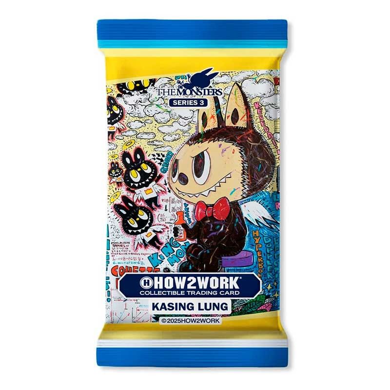 How2work Labubu Collectible Chrome Trading Cards The Monsters Series 3