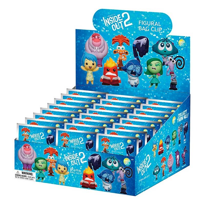 Disney Inside Out 2 3D PVC Bag Clips (Blind Bag) 1