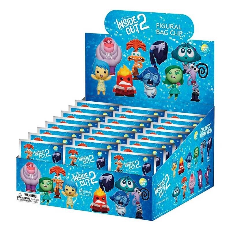 Disney Inside Out 2 3D PVC Bag Clips (Blind Bag)