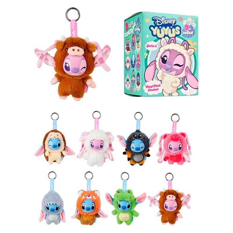 YuYus Plush Key Rings Disney Stitch & Angel Blindbox (Mystery Box)