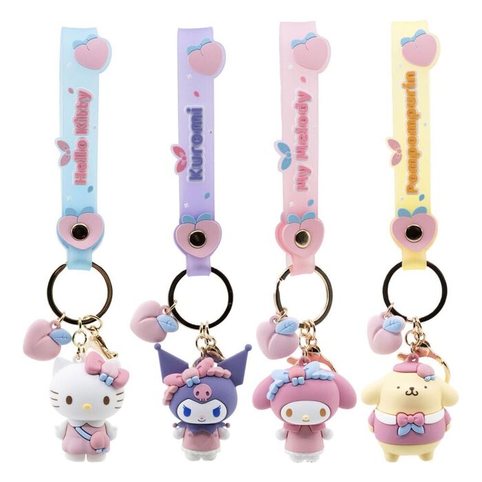 Yume Keychain Hello Kitty and Friends Peach Series
