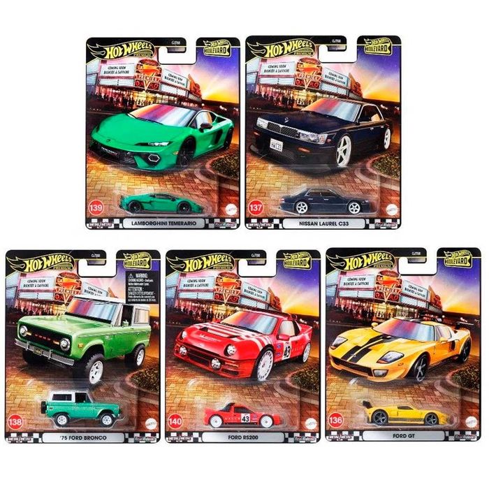 Hot Wheels Premium Boulevard Dash 978E 136-140 1/64 (GJT68)
