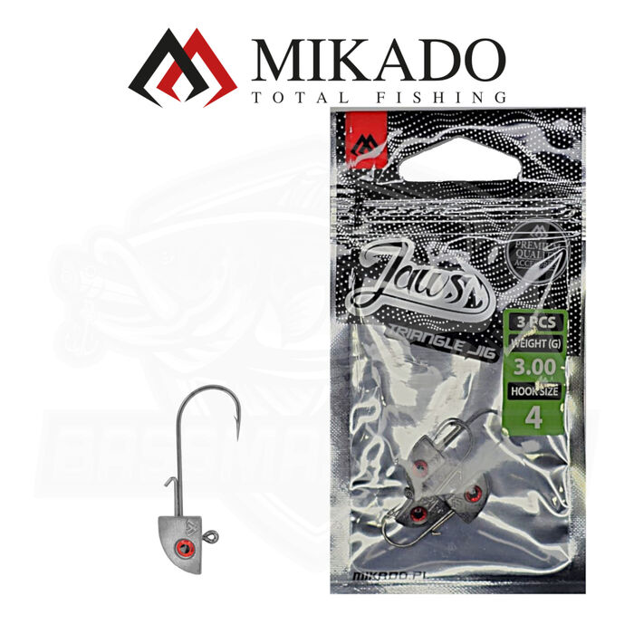 Mikado Jig Head Jaws Triangular Eye 4#