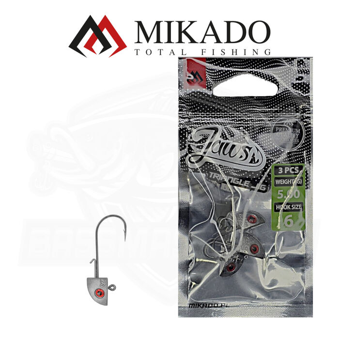 Mikado Jig Head Jaws Triangular Eye 6#
