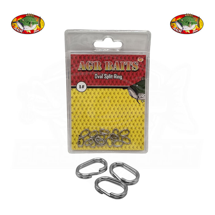 AGR Baits Oval Split Ring 1#