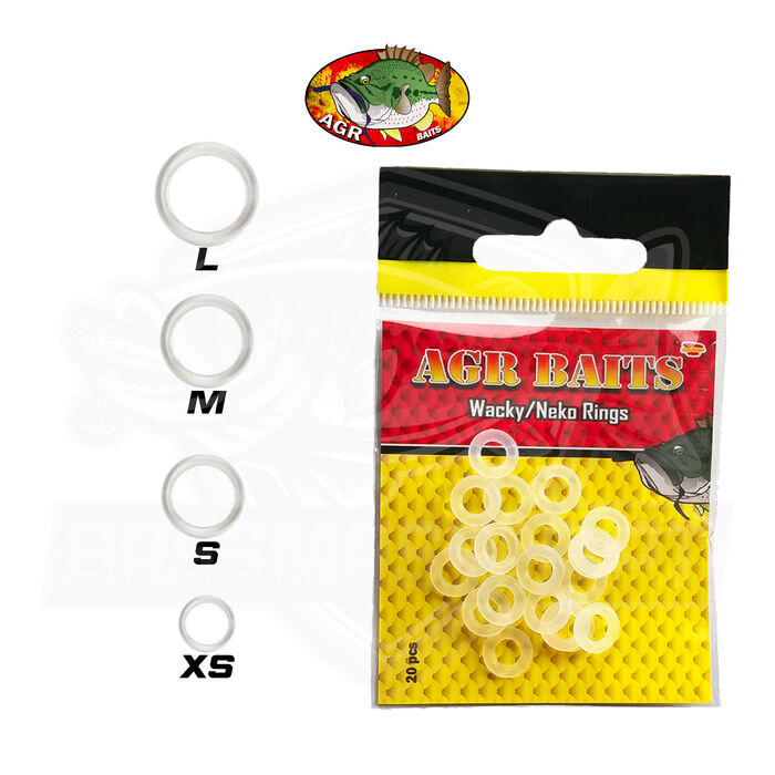 AGR Baits Wacky/Neko Rings Clear