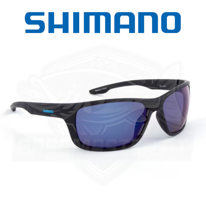 Shimano EyeWear Antares Matte Black &amp; Blue Mirror