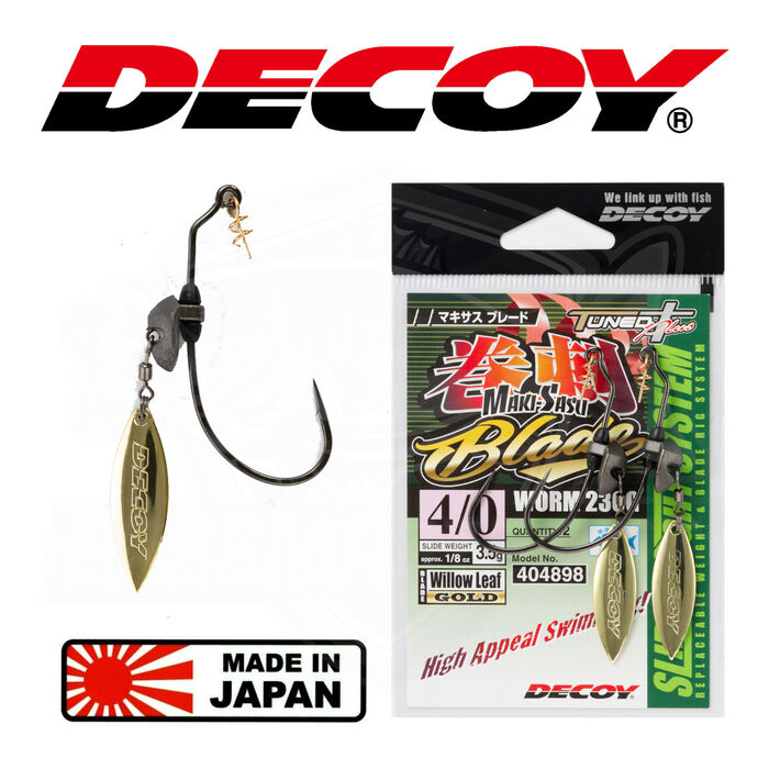 Decoy Worm 230G Makisasu Gold Blade Hook