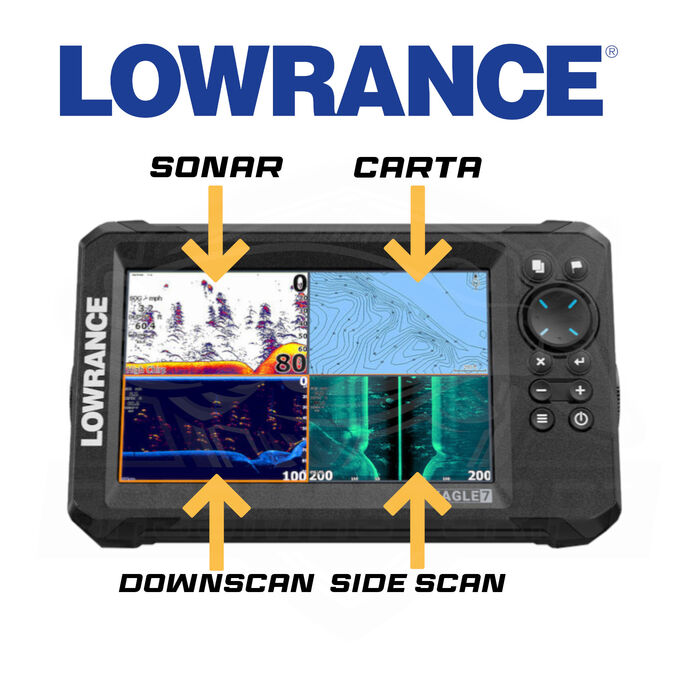 Lowrance Eagle® 7&amp;amp;amp;amp;quot; TripleShot™ HD