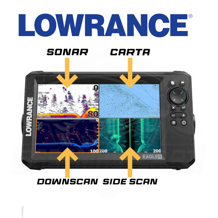 Lowrance Eagle® 9&amp;amp;amp;amp;amp;amp;quot; TripleShot™ HD