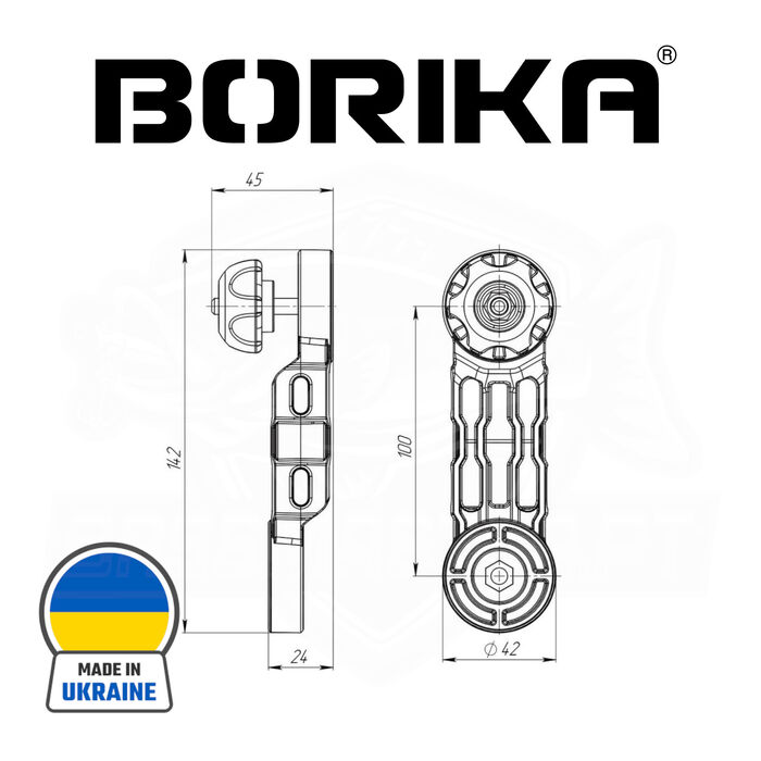 Borika Extensão 100mm
