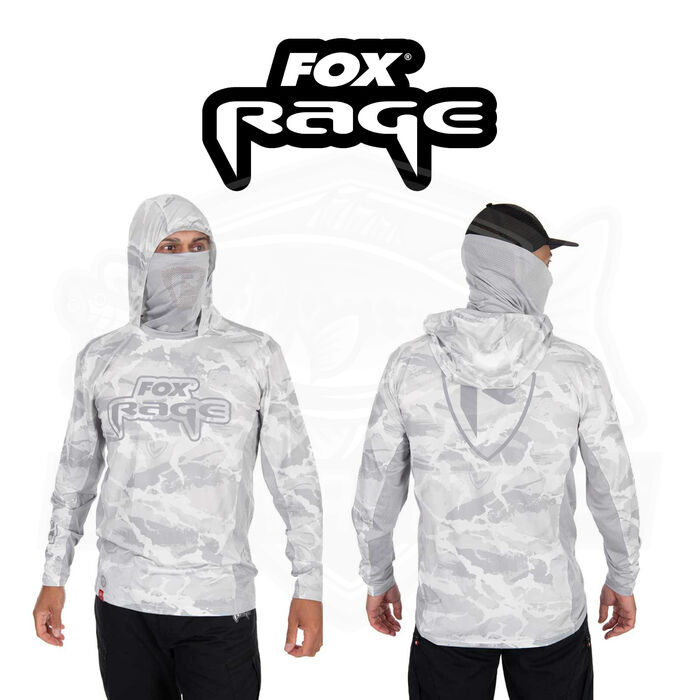 Fox Rage UV Hooded Light Camo Top