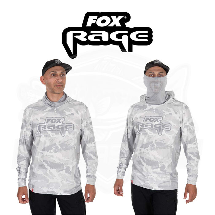 Fox Rage UV Hooded Light Camo Top