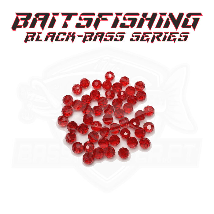 BFishing Glases Beads Hexa Red