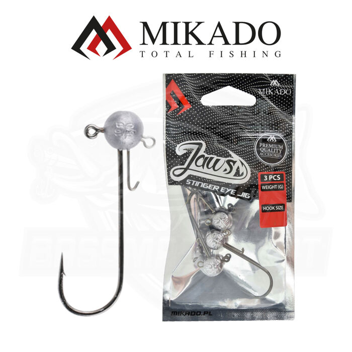Mikado Jig Head Jaws Stinger Eye 10/0