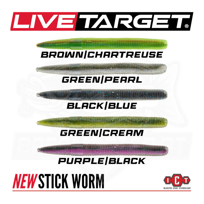 Live Target Stick Worm 5"