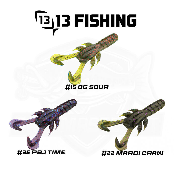 13 Fishing Ninja Craw 3"