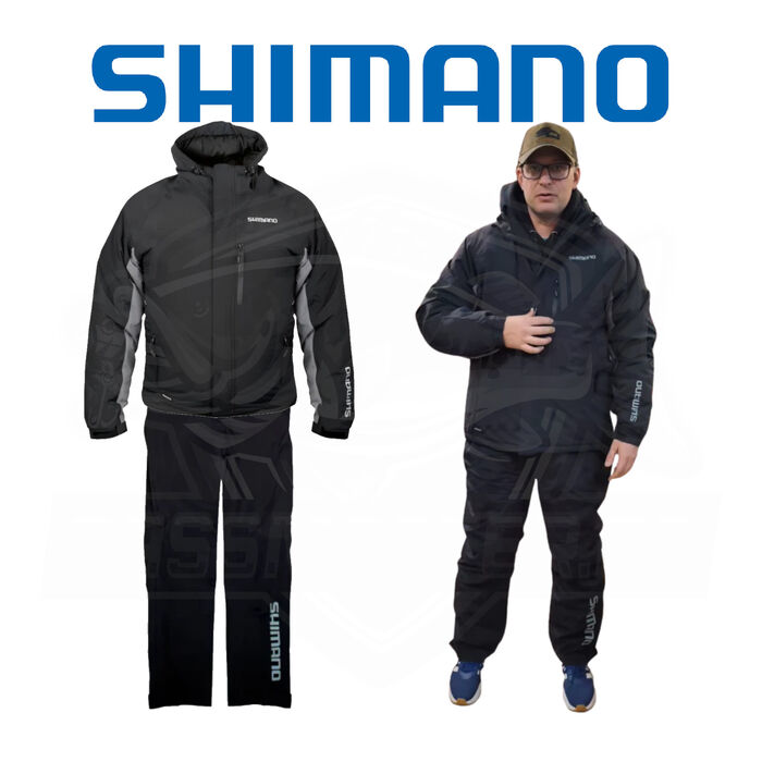 Shimano Rain Jacket Padded Black