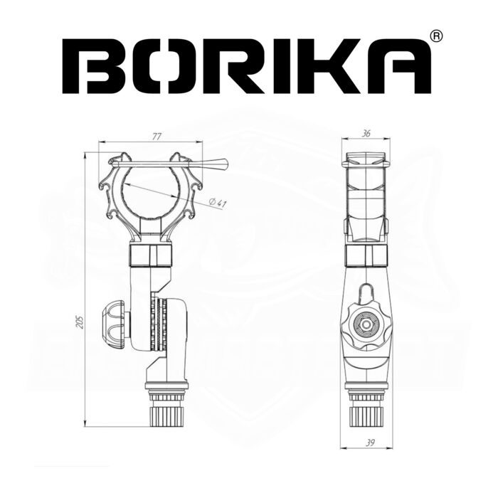 Borika Suporte Tubular Articulado