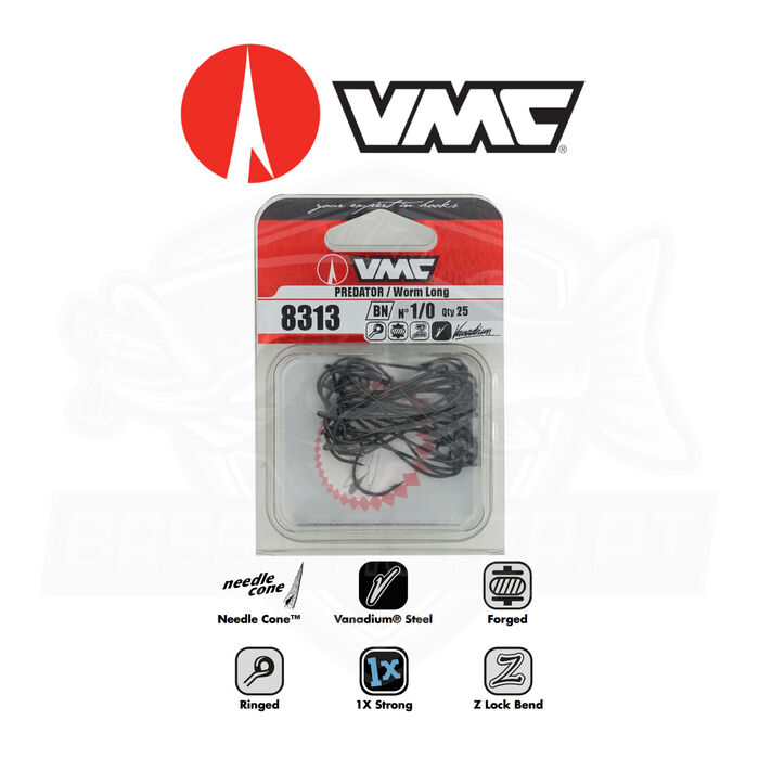 VMC 8313BN Vanadium® Round Bend Worm Hook