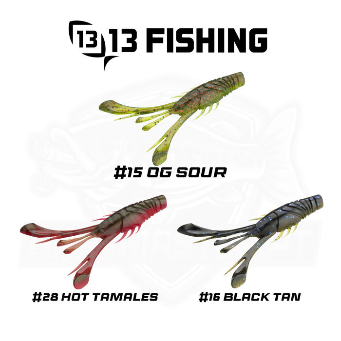 13 Fishing Wobble Craw 4.25"