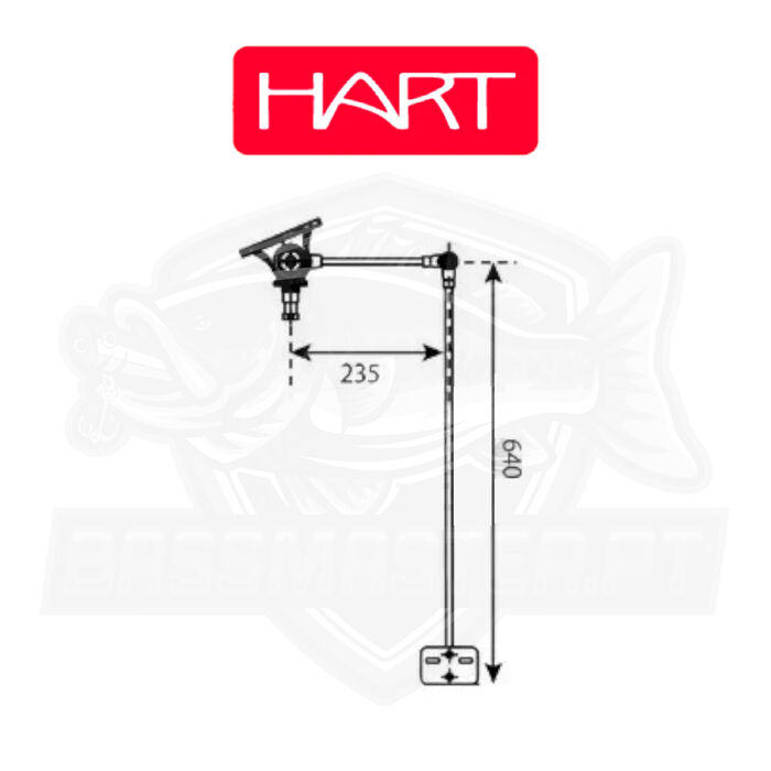 Hart SCS Suporte Integral de Sonda Quadrado