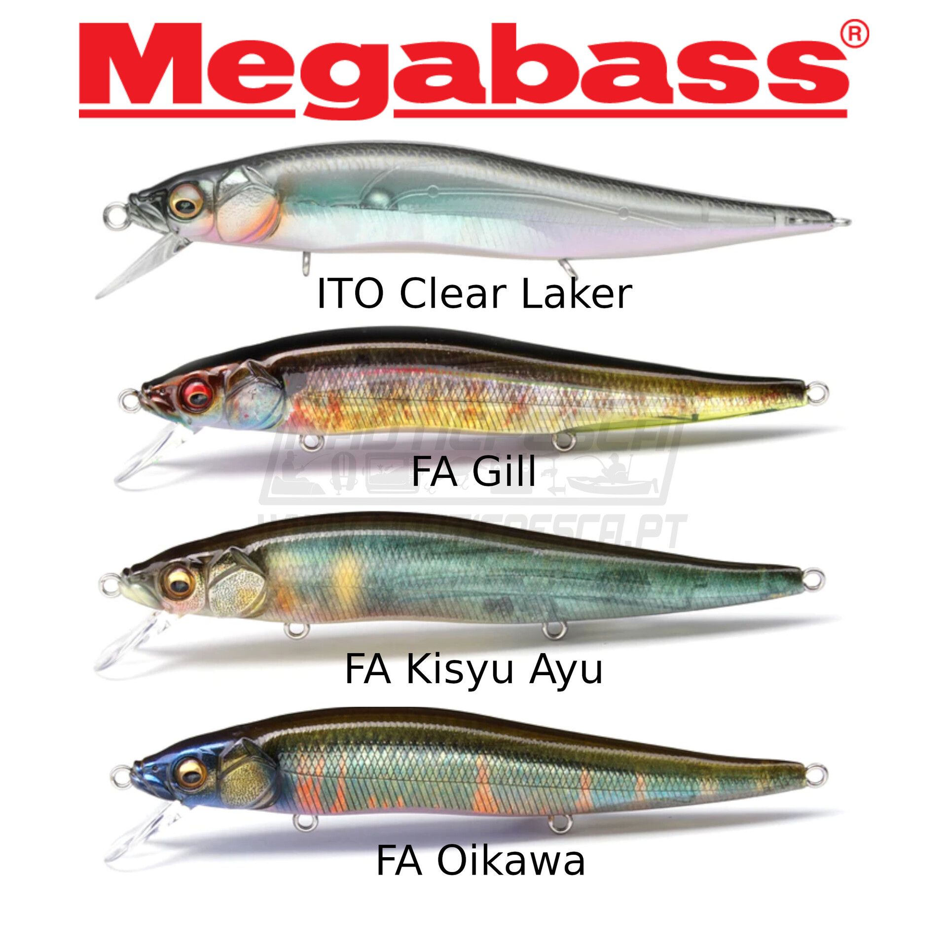 MEGABASS VISION ONETEN 110 JR Fine Art FA Gill Jerkbait Lure