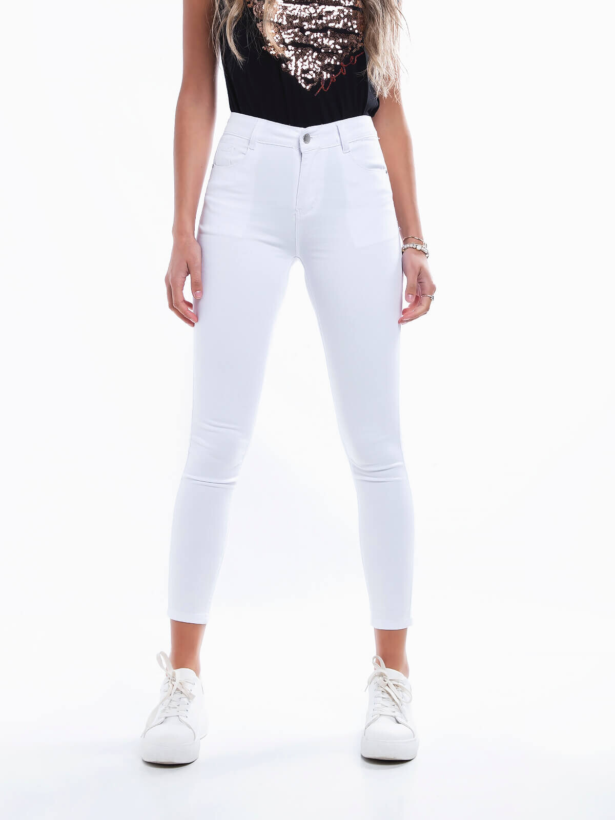 Pantalón push-up blanco
