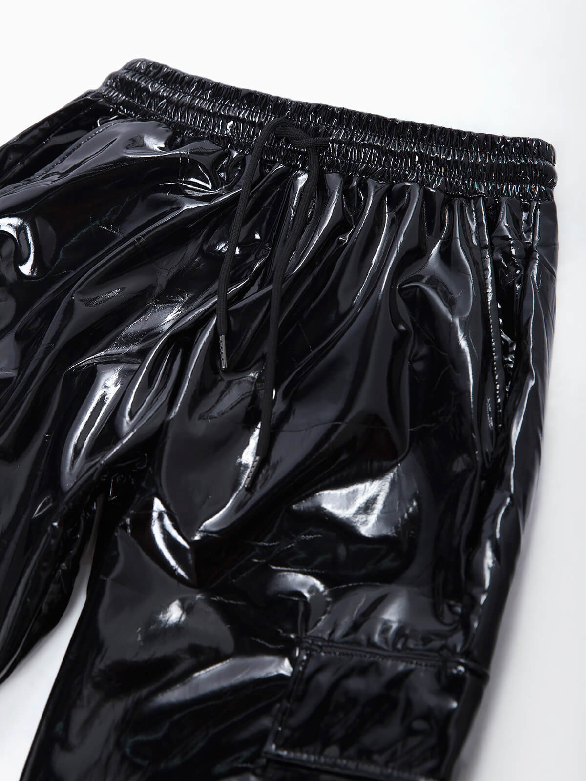 Pantalon de plastico discount negro