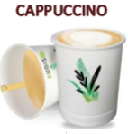  Manga de 15 (uni) Cappucino  (Copo Cartão)