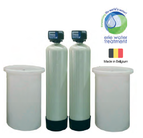 Descalcificador de Água Serie Pro Flow duplex alterno de 1” 100 x 2 lts - 2 corpos 