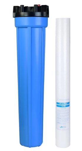 Filtro de Água 20" - 1" c/ cartucho sedimentos  20" - 50 MIC