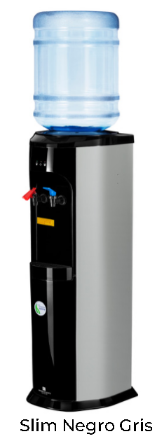 Fonte de Água Slim Negro Cinza Garrafão  Fresca/ Natural / Quente 