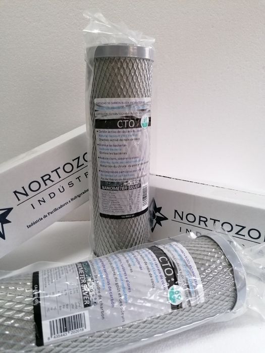 Cartucho Carvão Activado Bloco NANO SILVER  10" 5 mic