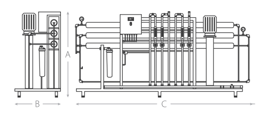 Osmose inversa Magnum 4040 - 28000 Dia