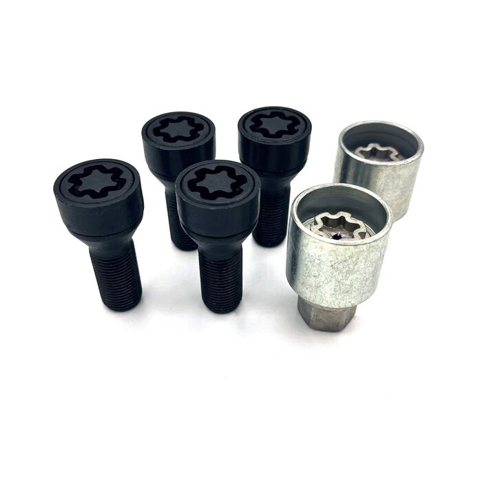 KIT PARAFUSOS ANTIFURTO PRETO REF. ZA/E STARLOCK 2 CHAVE
