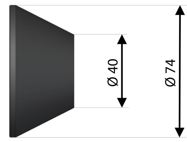 Cone Para Equilibradora c/ Ø40-74