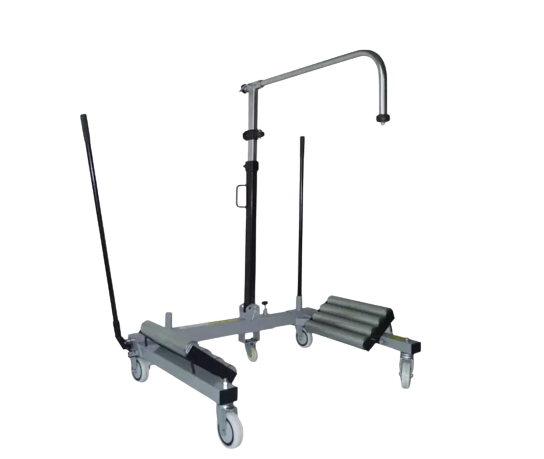Transportador/elevador de pneus de trator 4 rolos 1