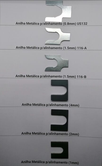 Anilhas Metalicas p/ Alinhamento