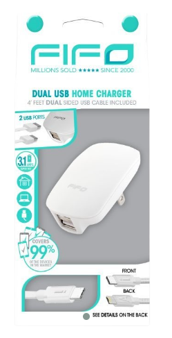 Carregador duplo USB para iPhone6 + Cabo USB