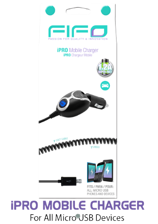 Carregador p/ carro iPro micro USB
