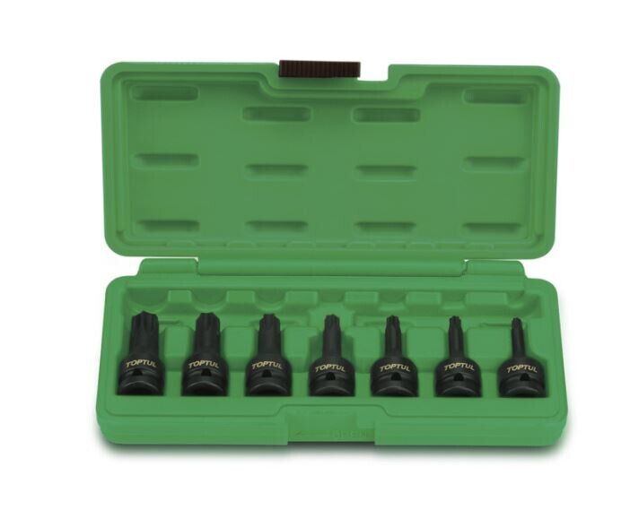 JOGO CHAVES DE IMPACTO BITS TORX 1/2" 7PÇS Ref. GDAI0701