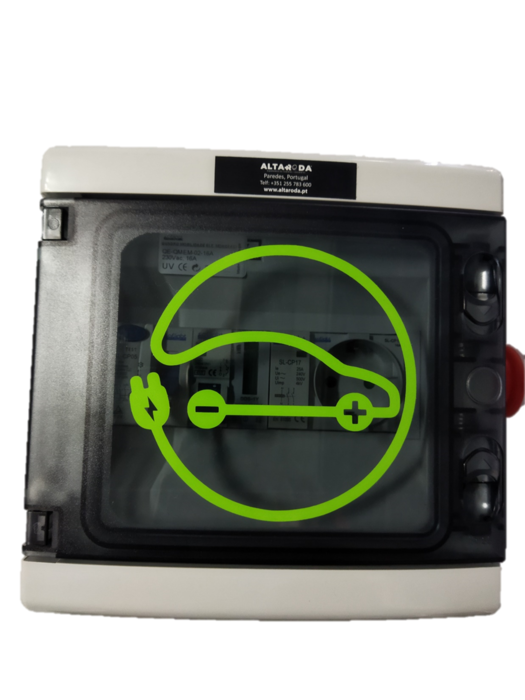 Quadro Mobilidade Eléct.16A ( 3.5 Kw) Monofásico Com Contador Energia 